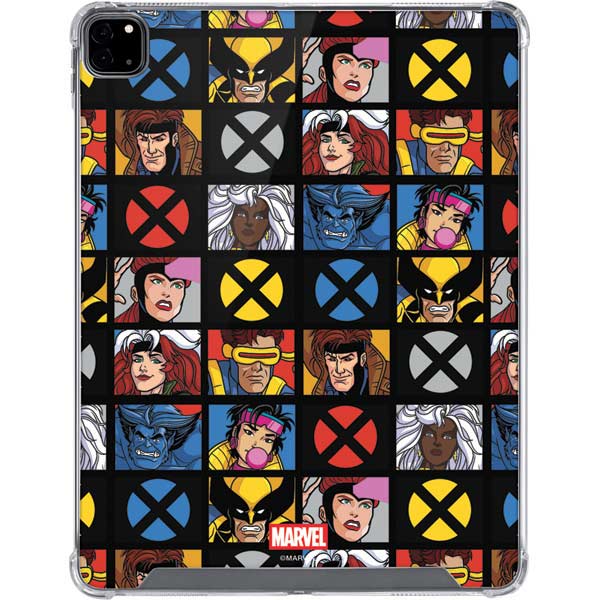 Marvel X-Men Pattern iPad Pro 12.9in (2020) Clear Case