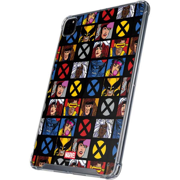 Marvel X-Men Pattern iPad Pro 12.9in (2020) Clear Case