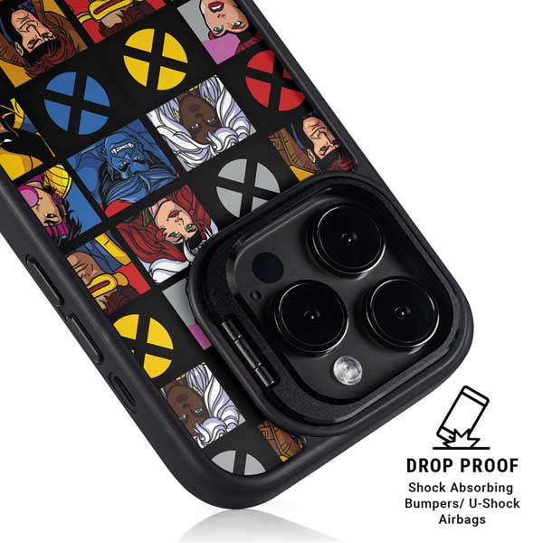 Marvel X-Men Pattern iPhone 14 Pro Kickstand Case