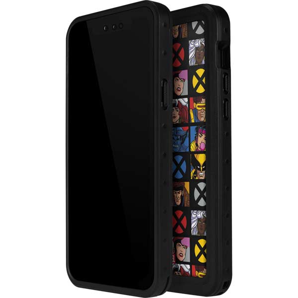 Marvel X-Men Pattern iPhone 14 Pro Waterproof Case