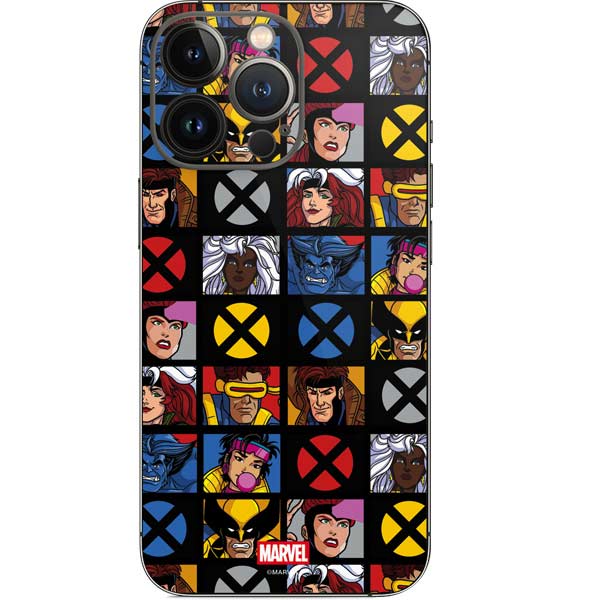 Marvel X-Men Pattern iPhone 15 Pro Skin