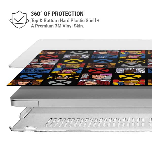 Marvel X-Men Pattern MacBook Pro 16in (2019-20) Case plus Skin