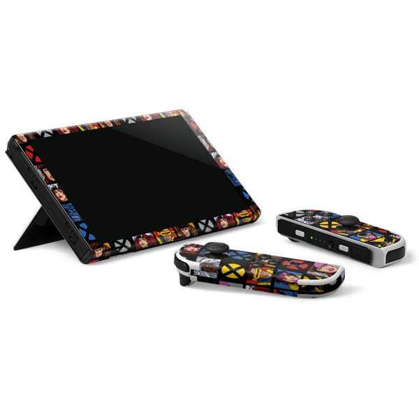 Marvel X-Men Pattern Nintendo Switch OLED (2021) Skin