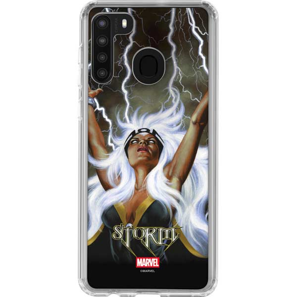 Marvel X-Men Storm by Joe Jusko Galaxy A21 Clear Case