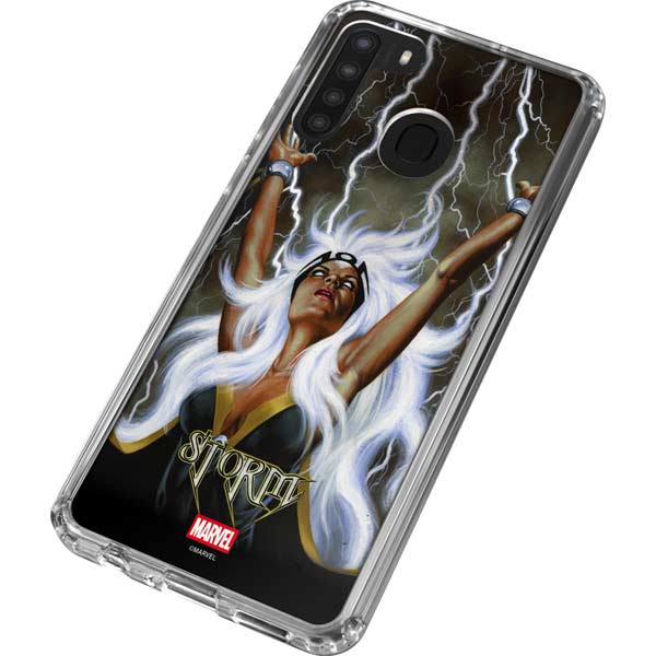 Marvel X-Men Storm by Joe Jusko Galaxy A21 Clear Case