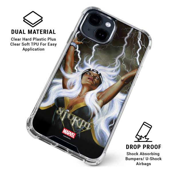 Marvel X-Men Storm by Joe Jusko iPhone 15 Clear Case