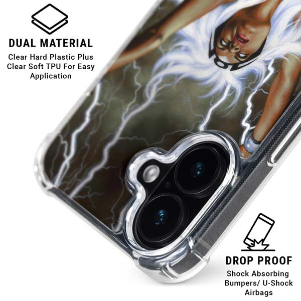 Marvel X-Men Storm by Joe Jusko iPhone 16 Clear Case