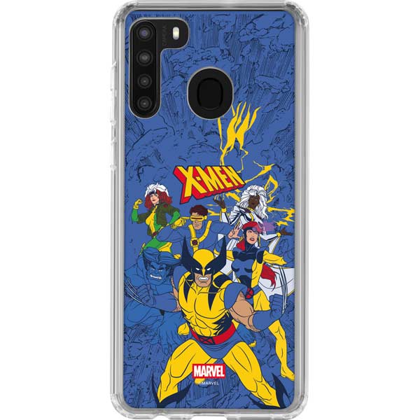 Marvel X-Men Team Galaxy A21 Clear Case