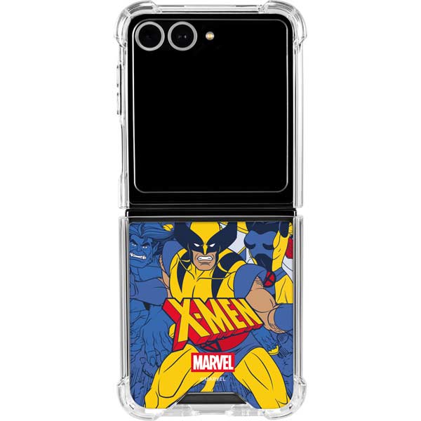 Marvel X-Men Team Galaxy Z Flip7 Clear Case