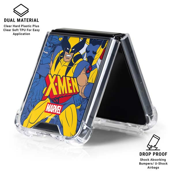 Marvel X-Men Team Galaxy Z Flip7 Clear Case