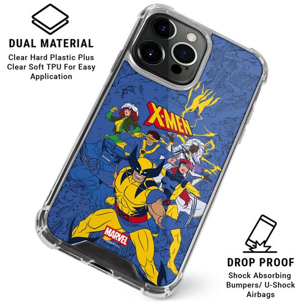 Marvel X-Men Team iPhone 15 Pro Max Clear Case