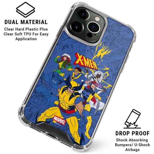 Marvel X-Men Team iPhone 16 Pro Max Clear Case