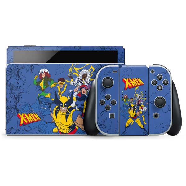 Marvel X-Men Team Nintendo Switch OLED (2021) Skin