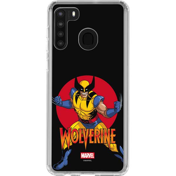 Marvel X-Men Wolverine Galaxy A21 Clear Case