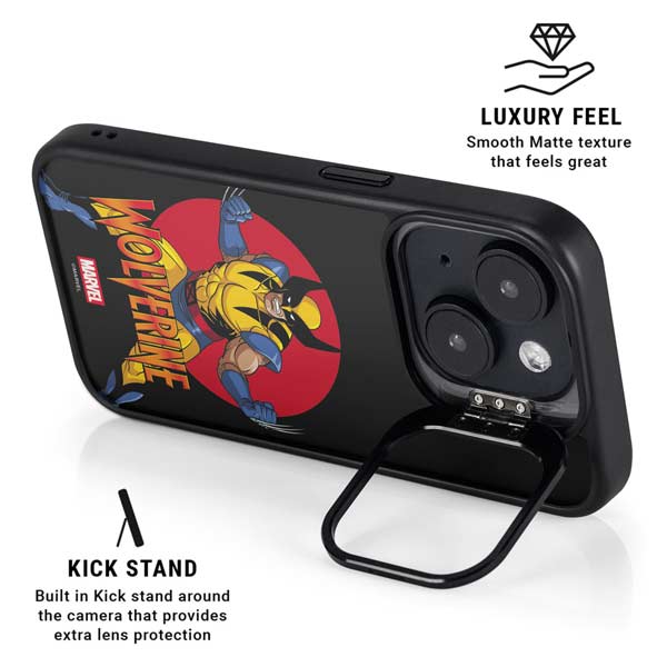 Marvel X-Men Wolverine iPhone 15 Kickstand Case