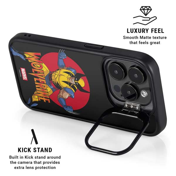 Marvel X-Men Wolverine iPhone 15 Pro Max Kickstand Case