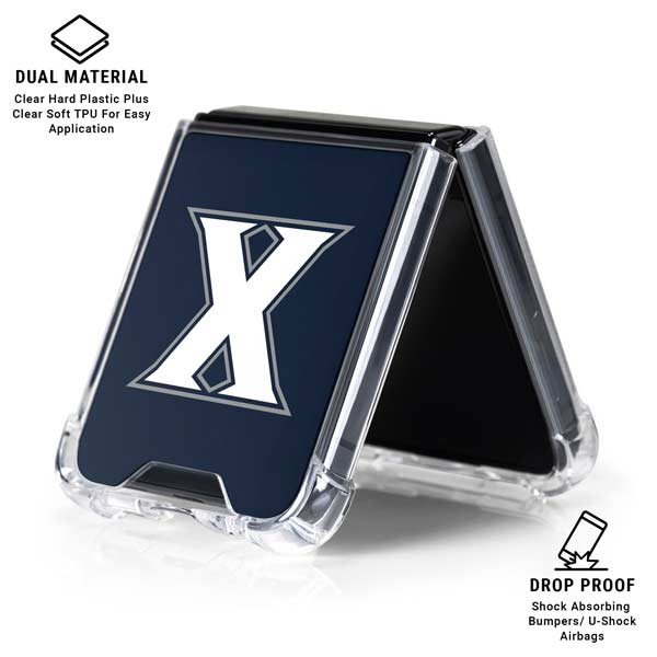 Xavier University Logo Galaxy Z Flip7 Clear Case