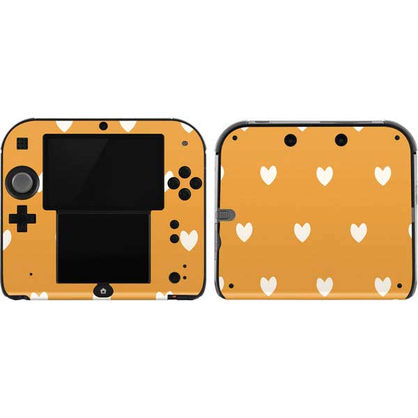 Yellow and White Hearts Nintendo Skins