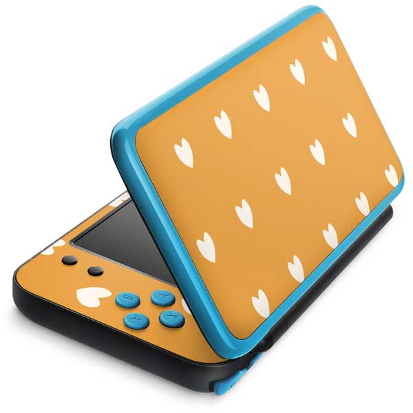 Yellow and White Hearts Nintendo Skins