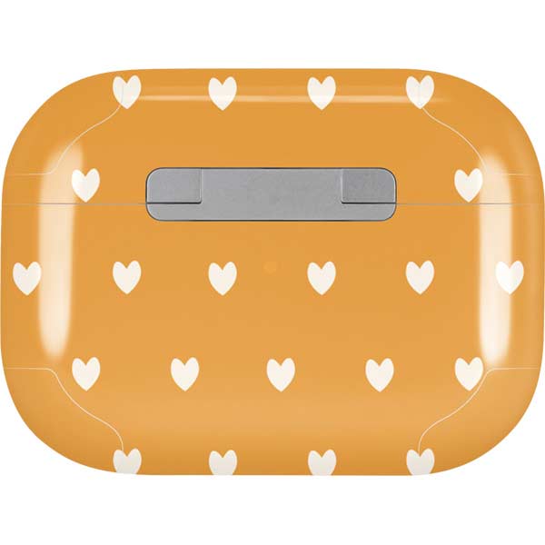 Yellow and White Hearts AirPods Skins