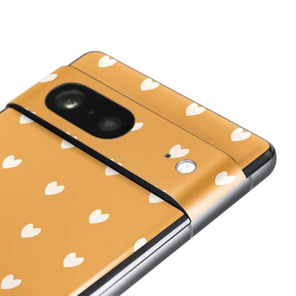 Yellow and White Hearts Pixel Skins