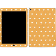 Yellow and White Hearts iPad Skins
