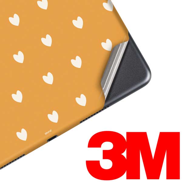 Yellow and White Hearts iPad Skins