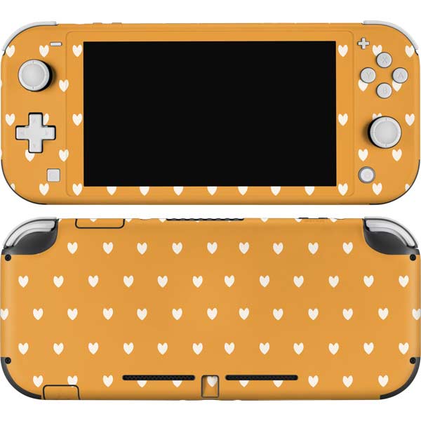 Yellow and White Hearts Nintendo Skins