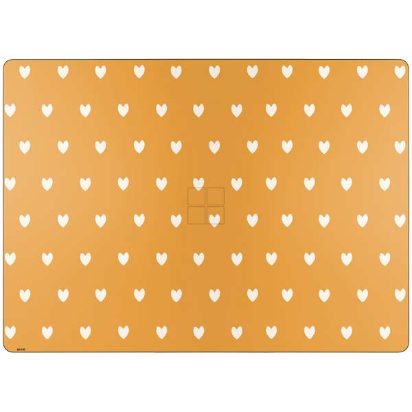Yellow and White Hearts Surface Laptop 7 13.8in Skin