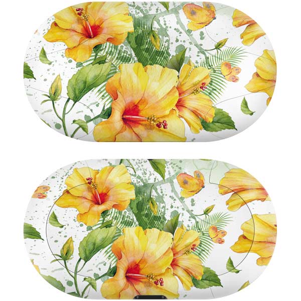 Yellow Hibiscus Galaxy Buds Skin