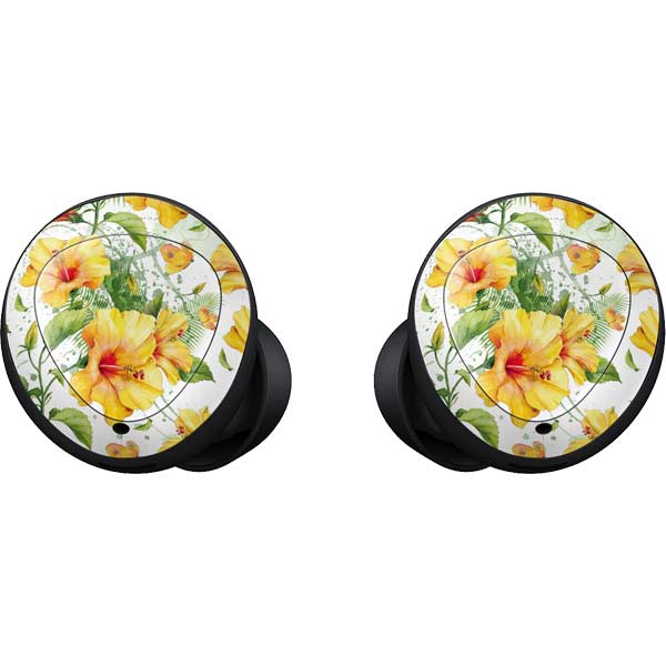 Yellow Hibiscus Galaxy Buds Skin