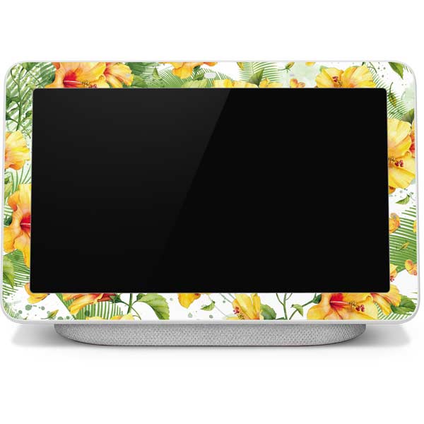 Yellow Hibiscus Google Home Hub Skin