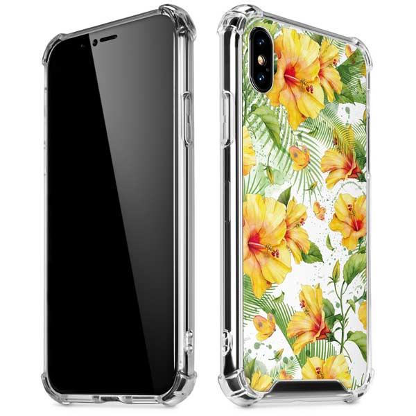 Yellow Hibiscus iPhone X/XS Clear Case