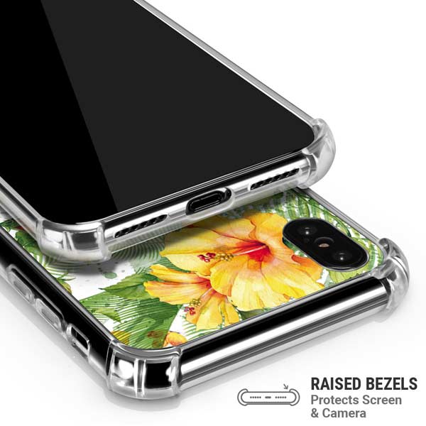 Yellow Hibiscus iPhone X/XS Clear Case