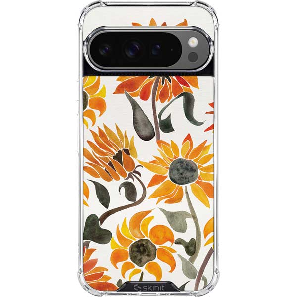 Yellow Sunflower by Cat Coq Google Pixel 10 Pro Clear Case