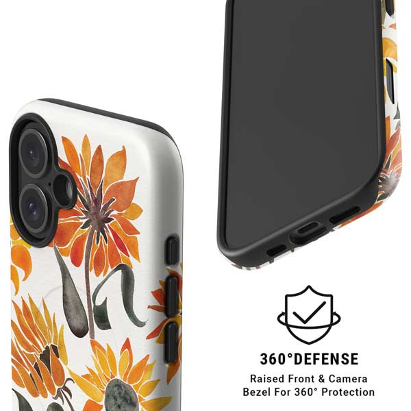 Yellow Sunflower by Cat Coq iPhone 16 Magsafe Impact Case