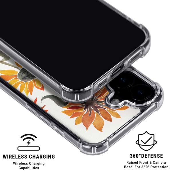 Yellow Sunflower by Cat Coq iPhone 17 Clear Case