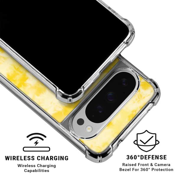 Yellow Tie Die Google Pixel 10 Pro XL Clear Case