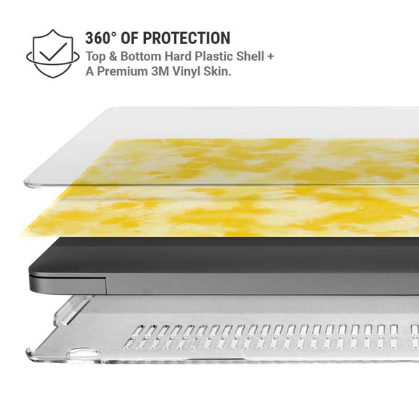 Yellow Tie Die MacBook Cases