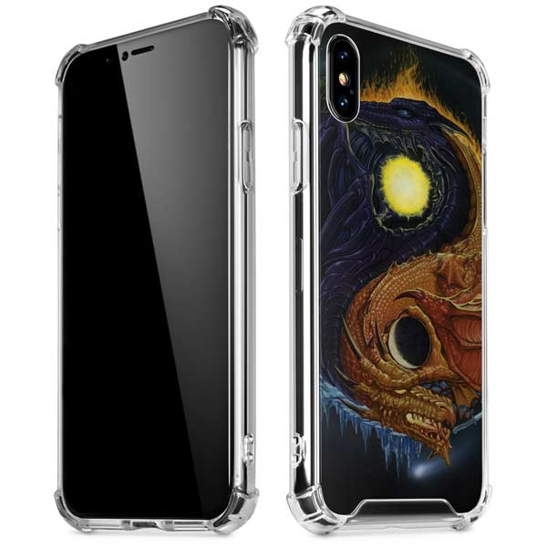 Yin Yang Dragon by Ed Beard Jr iPhone X/XS Clear Case