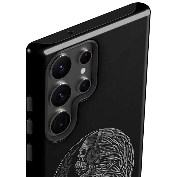 Liquid Blue Yin Yang Music Skulls Galaxy S23 Ultra Pro Case