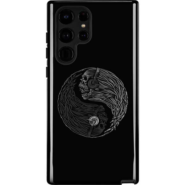 Liquid Blue Yin Yang Music Skulls Galaxy Cases