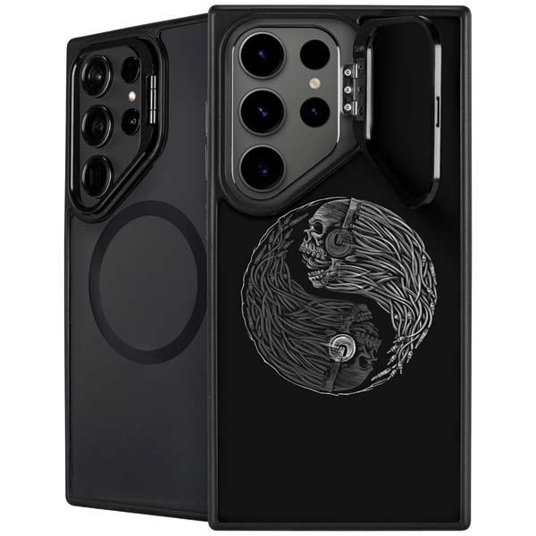 Liquid Blue Yin Yang Music Skulls Galaxy Cases