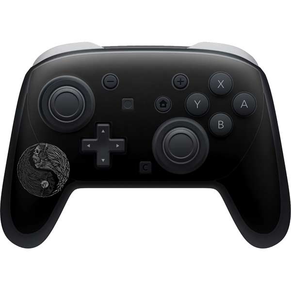 Liquid Blue Yin Yang Music Skulls Nintendo Switch 2 (2025) Pro Controller Skin