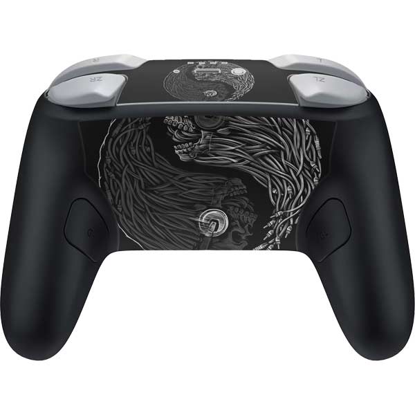Liquid Blue Yin Yang Music Skulls Nintendo Switch 2 (2025) Pro Controller Skin