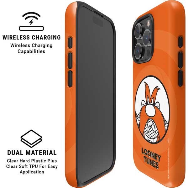 Looney Tunes Yosemite Sam Full iPhone 16 Pro Magsafe Impact Case