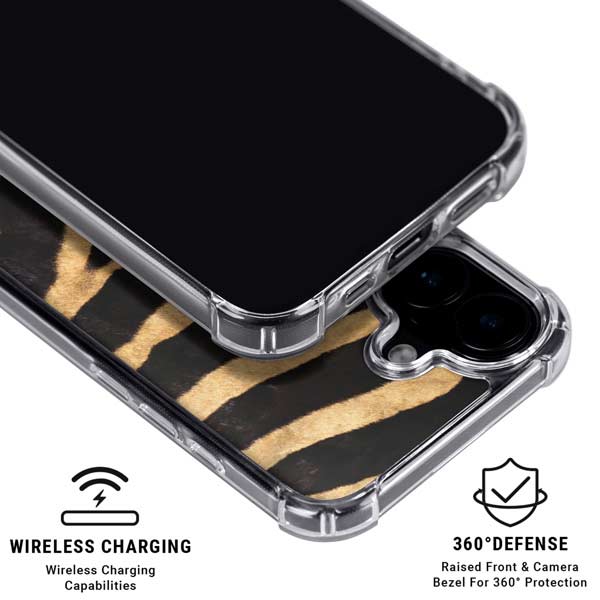 Zebra iPhone 17 Clear Case