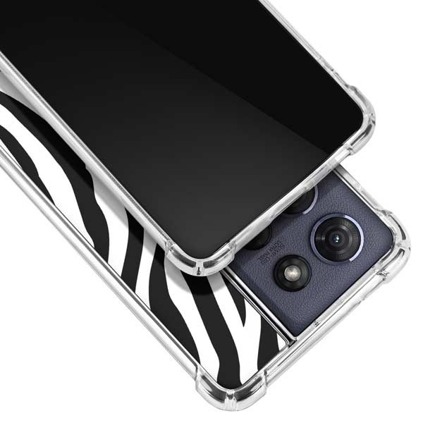Zebra Print Moto G 5G (2025) Clear Case
