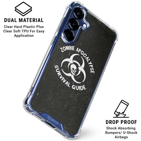 Zombie Apocalypse Survival Guide Galaxy S25 FE Clear Case