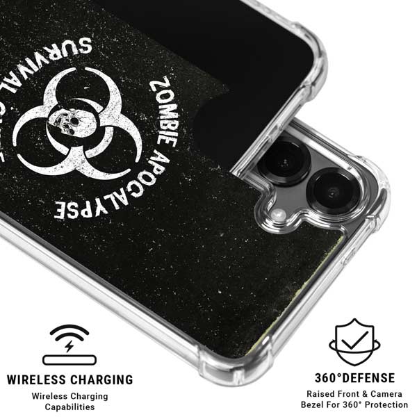Zombie Apocalypse Survival Guide Galaxy S26 Clear Case